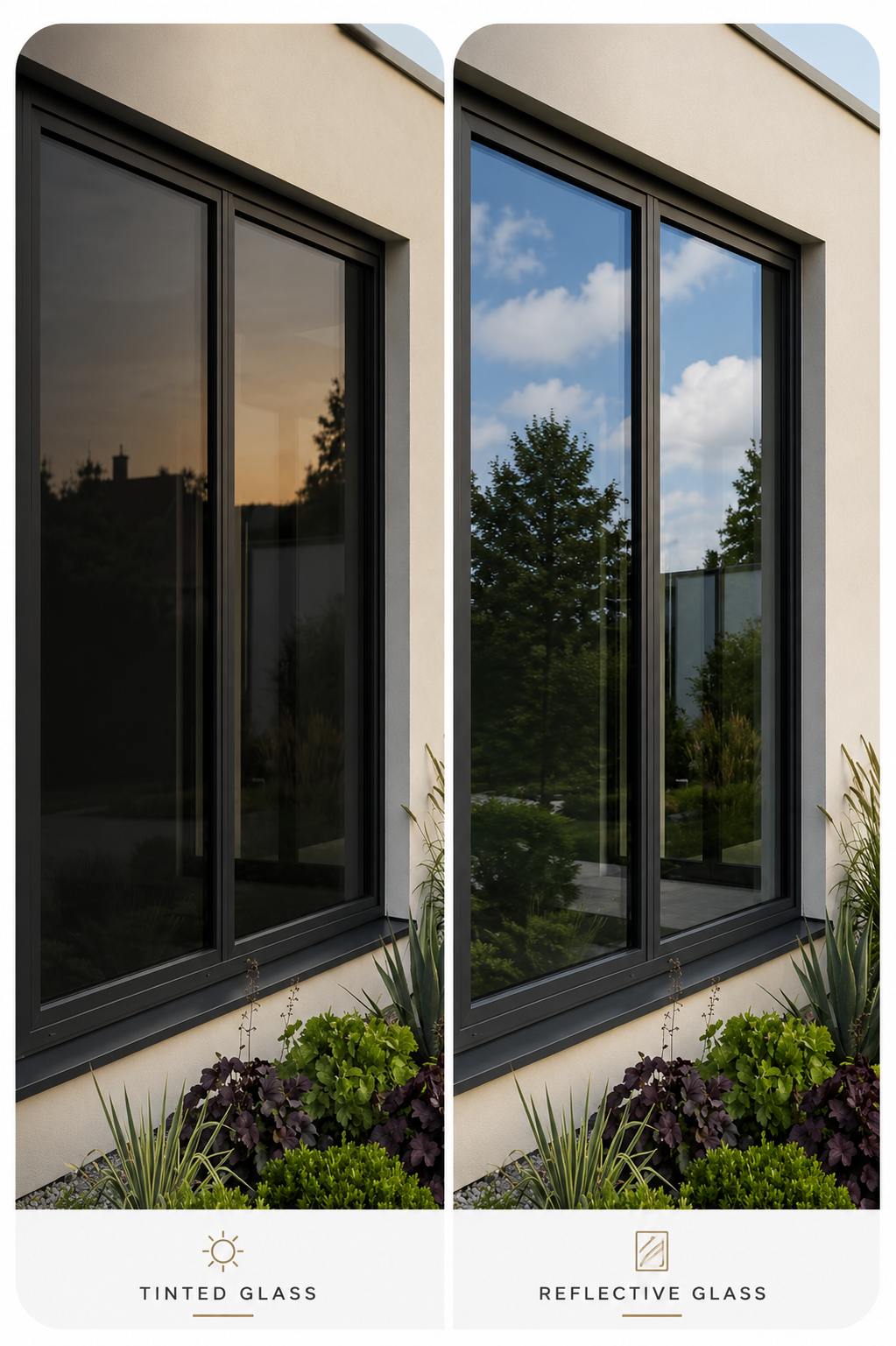 Difference Between Tinted Glass and Reflective Glass